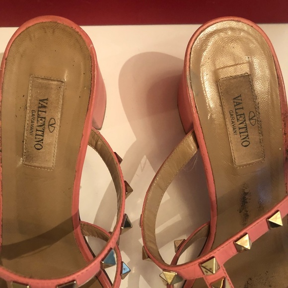 Valentino mules coral pink - Picture 4 of 8